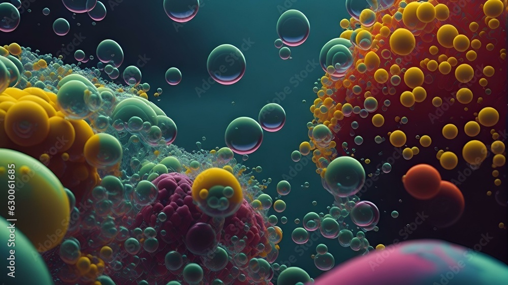 background with bubbles AI generated background with bubbles AI generated