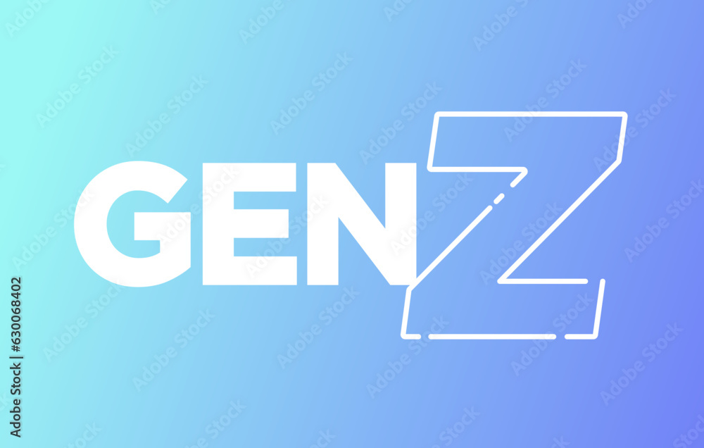 Gen Z, Generation Z, 2000's Kid, Future Generation, New Gen, Kids Logo