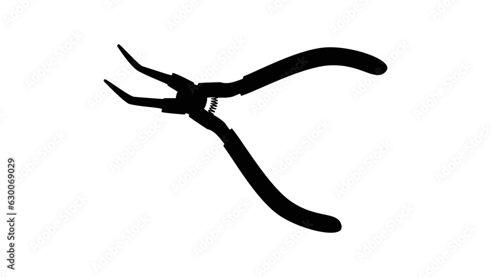 Bent Nose Pliers silhouette Bent Nose Pliers silhouette