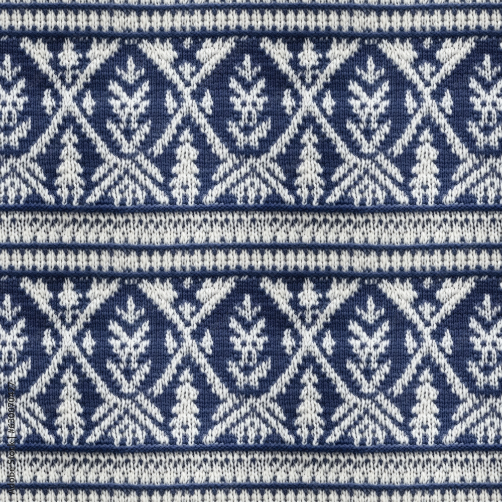 Christmas Sweater Digital Paper  | Cozy Scandinavian Pattern