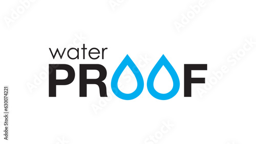 Water proof logo, icon, symbol and mark design. Water logo. water drip icon for your business use.