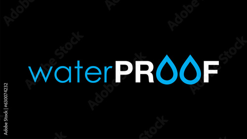 Water proof logo, icon, symbol and mark design. Water logo. water drip icon for your business use.