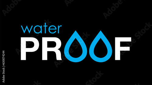 Water proof logo, icon, symbol and mark design. Water logo. water drip icon for your business use.