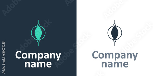 Logotype Punching bag icon isolated on white background. Logo design template element. Vector