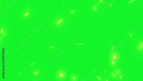 blink stars effect animation style on green screen footage background for your project or work photo