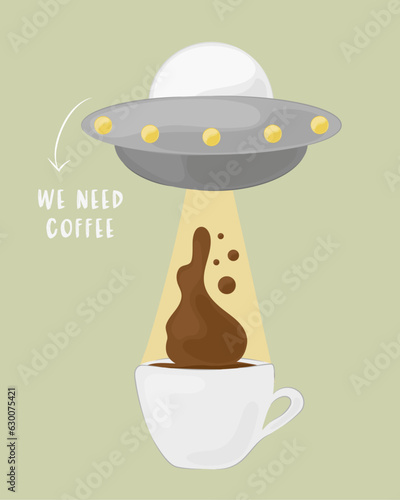 Mysterious Airship UFO Drawing 