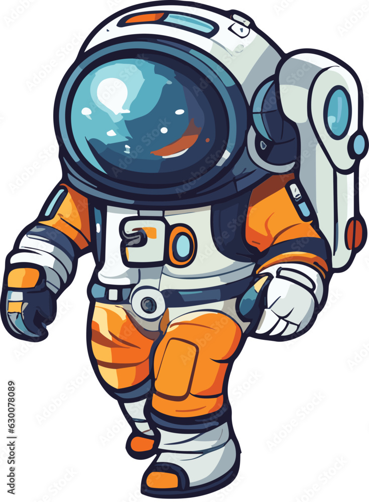 Astronaut space vector illustration cartoon