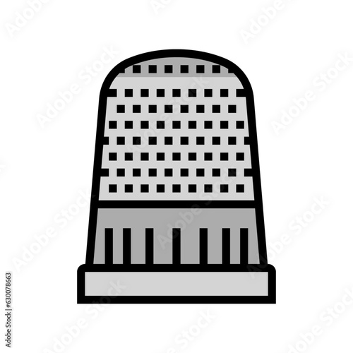 thimble embroidery hobby color icon vector. thimble embroidery hobby sign. isolated symbol illustration