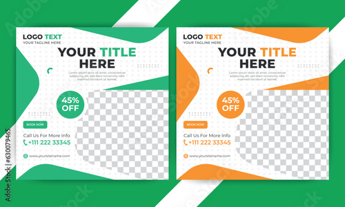 Travel Social media post design Instagram template.