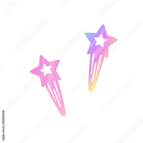 barbie style hairpins with star 2000s y2k