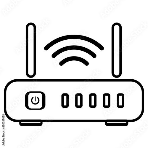 Wifi Router, Modem, Access Point, Wifi Signal icon design