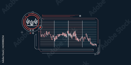 Falling prices in the natural gas market in a simple infographic.