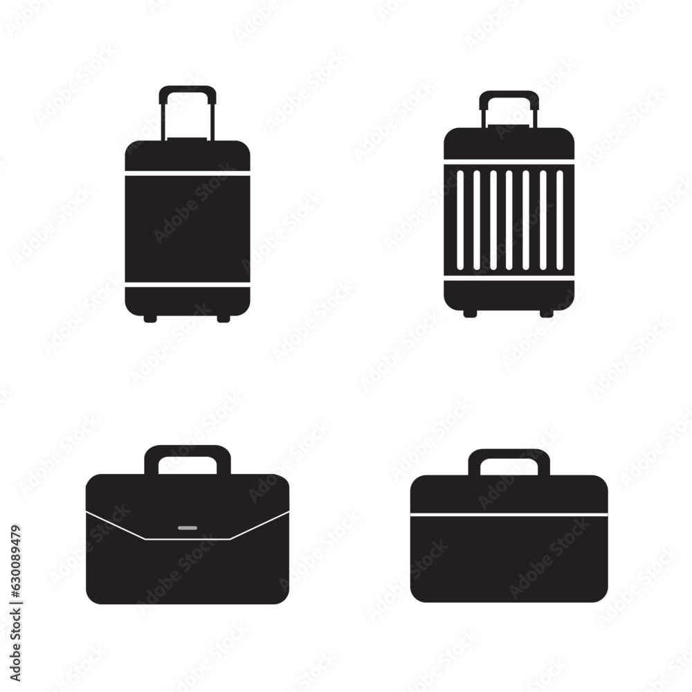 suitcase icon logo vector design template suitcase icon logo vector design template