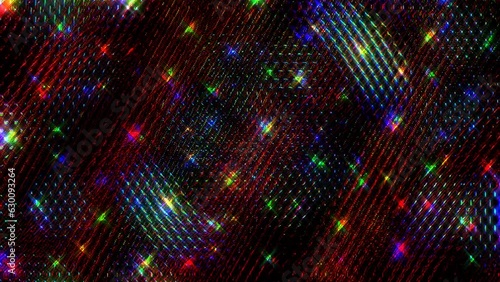 Wallpaper Mural 3D Abstract shining bright lines set wave, colorful, black background	 Torontodigital.ca