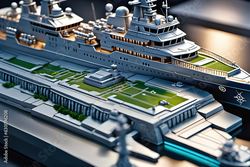 Warships, Seas, Military, Generative AI
