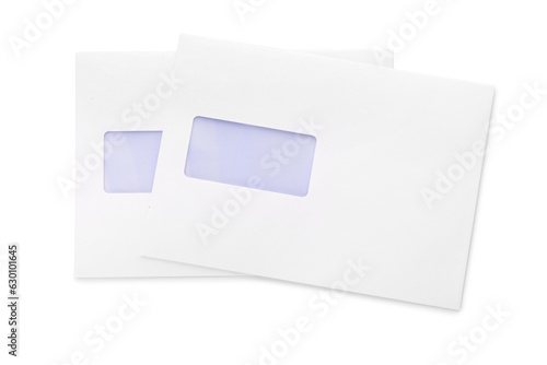 Envelopes isolated on white...