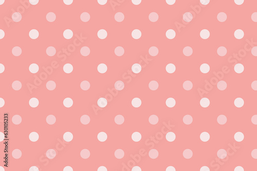 Pink Polka Dots Repeat Background
