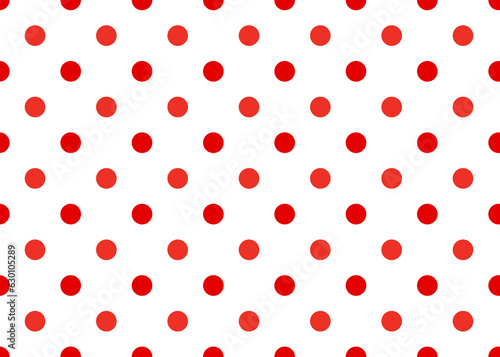 red and White Polka Dots Repeat Background