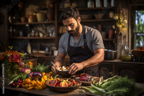 a cooking masterclass focused on plant-based cuisine, encouraging culinary exploration on World Vegetarian Day Generative AI