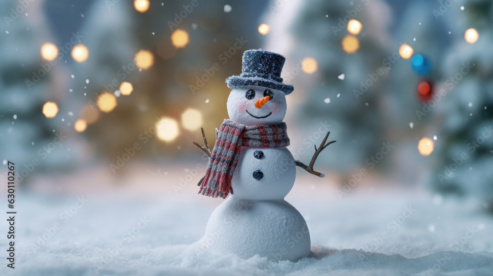 A snowman standing tall in a winter wonderland. Snowman standing in winter when christmas A snowman standing tall in a winter wonderland. Snowman standing in winter when christmas