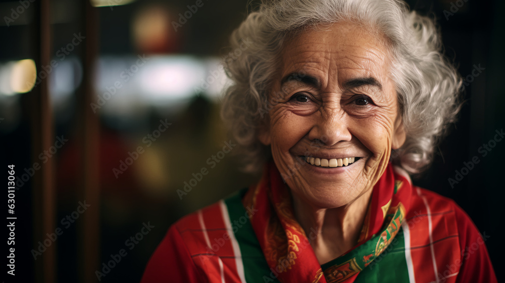A smiling Portuguese woman wearing the Portugal shirt A smiling Portuguese woman wearing the Portugal shirt