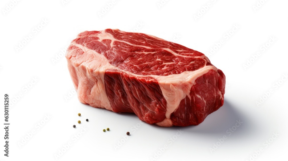 Fresh raw beef steaks. 