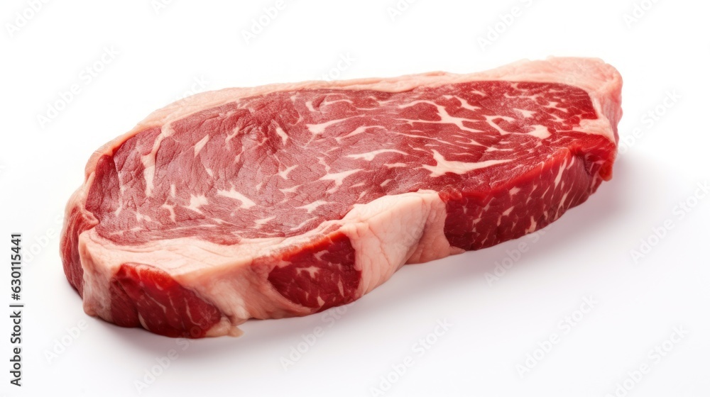 Fresh raw beef steaks. Generative AI Fresh raw beef steaks. Generative AI