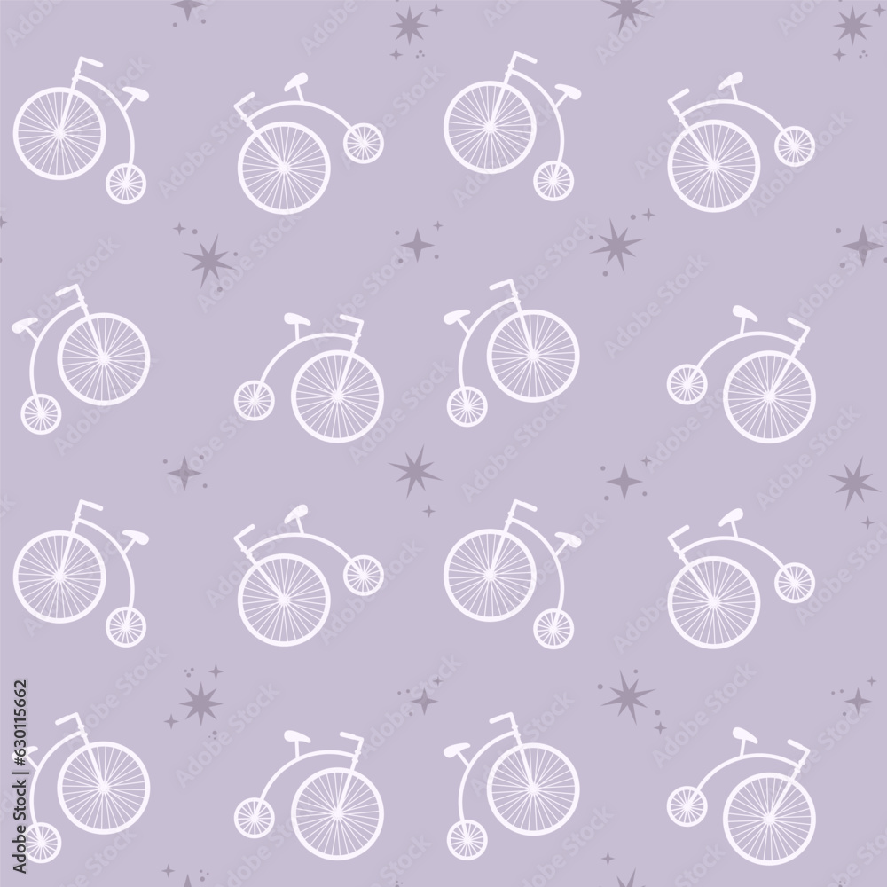 Abstract seamless Paris pattern. bicycle repeats print for fashion textile clothing wrapping paper Abstract seamless Paris pattern. bicycle repeats print for fashion textile clothing wrapping paper