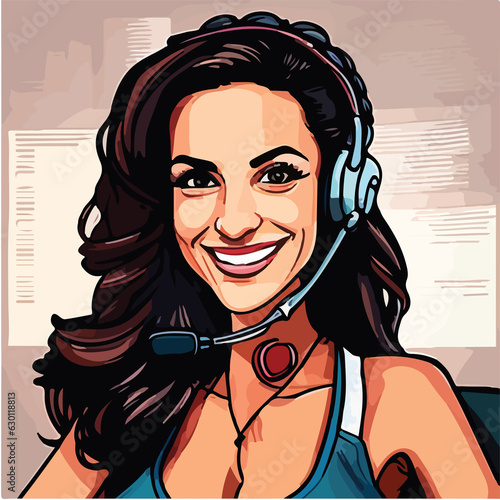 Be productive in helping customers. Shot of a female agent working in a call centre. Happy CRM portrait, customer service or woman consultant smile for success telemarketing, help or communication.