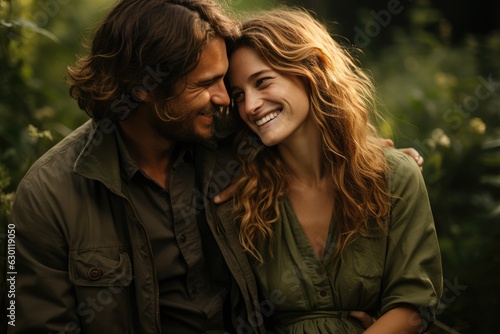 Young Couple in love standing close together - people photography