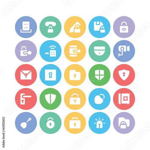 Bundle of Privacy Flat Icons