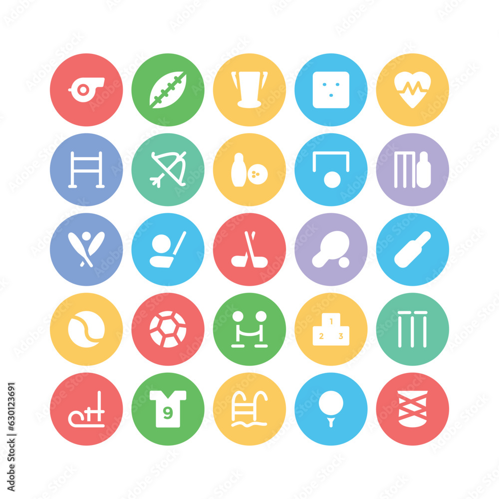Pack of Sports Accessories Flat Icons
Pack of Sports Accessories Flat Icons