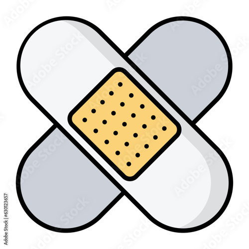 Bandage Line Color Icon