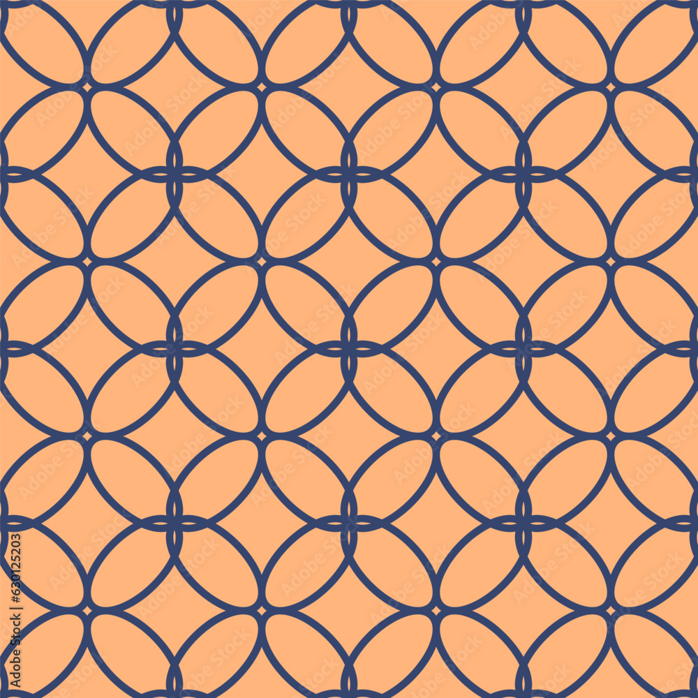 Naklejka premium Vector. Seamless mediterranean geometric pattern, ornamental swatches. Talavera template. Portuguese Azulejo. Turkish decoration. Moroccan mosaic. Spanish porcelain. Ceramic dishes, folk ornament.