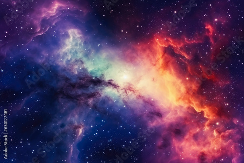 Colorful space galaxy cloud nebula. Universe science astronomy. Supernova background wallpaper  starry night