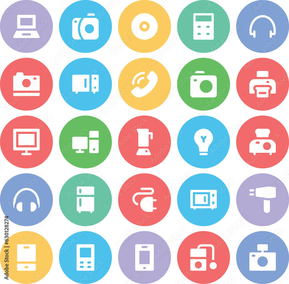 Pack of Electronics Flat Icons
Pack of Electronics Flat Icons