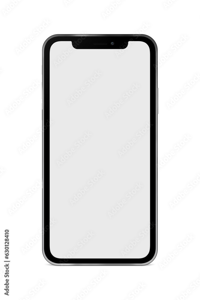 Blank White Iphone Template isolated on a White Background Blank White Iphone Template isolated on a White Background