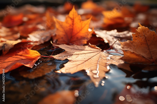 fallen autumn leaves, autumn season leaves 