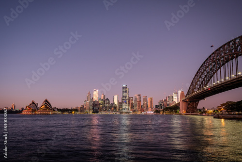 Sydney downtown at dawn