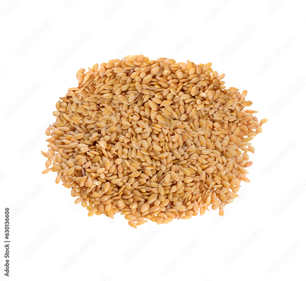 Golden flax seeds isolated on transparent png Golden flax seeds isolated on transparent png