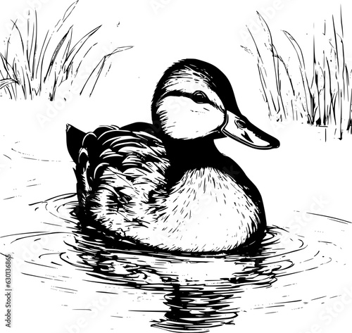 Fotografia, Obraz duck on the water