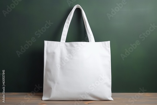 Versatile Plain Cotton Bag for Eco-Friendly Bamboo Packaging - Mockup ecobag photo