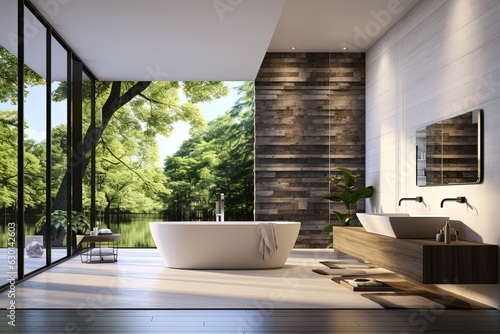 Luxury Interior Design of a Modern Bathroom