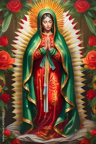 Virgen de Guadalupe: Exploring the Full-View Body Representation | Virgin of Guadalupe, Full-Length Image, Religious Art, Symbolism, Devotion, Mexican Catholicism