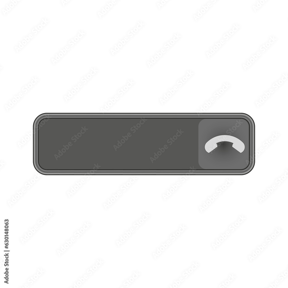 Button to end the call. Vector illustration. Eps 10. Button to end the call. Vector illustration. Eps 10.