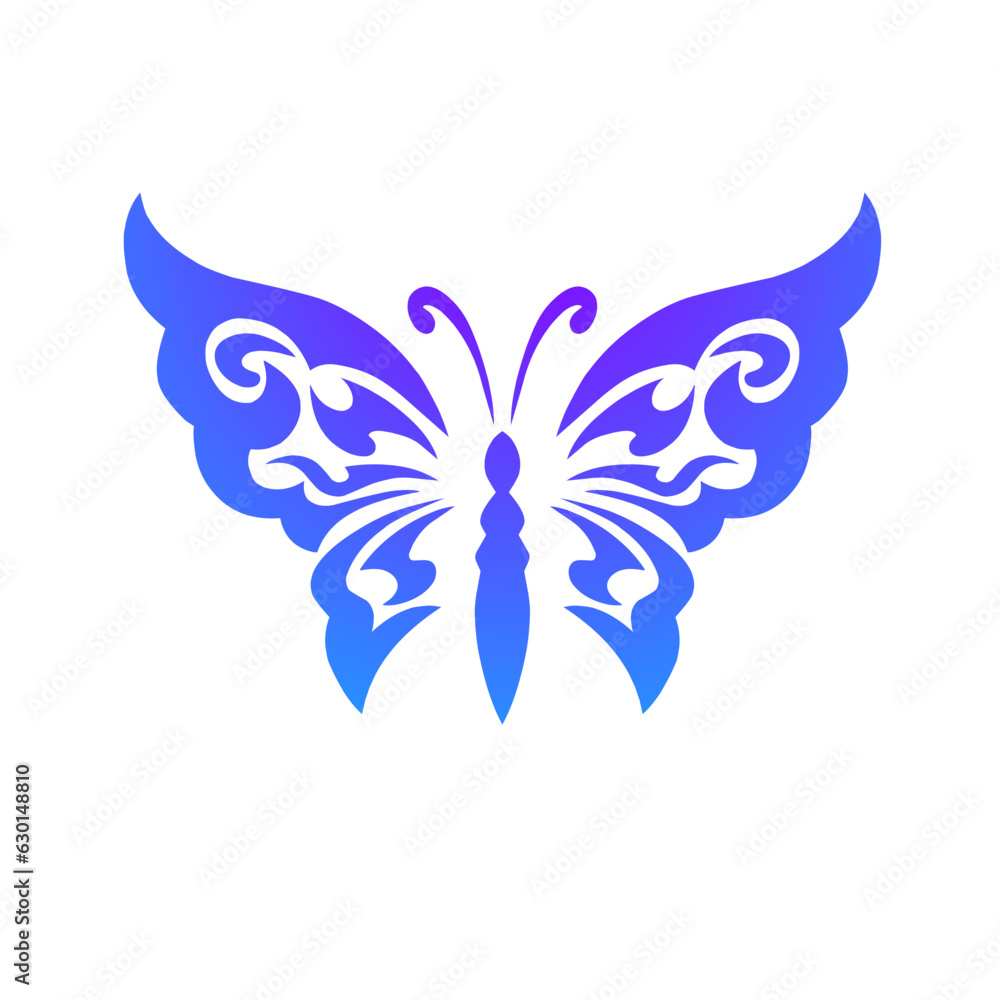 illustration vector graphic of tribal art design tattoo butterfly illustration vector graphic of tribal art design tattoo butterfly
