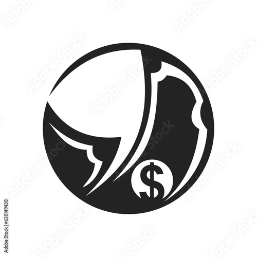 money logo template. Icon Illustration Brand Identity. Isolated and flat illustration. Vector graphi