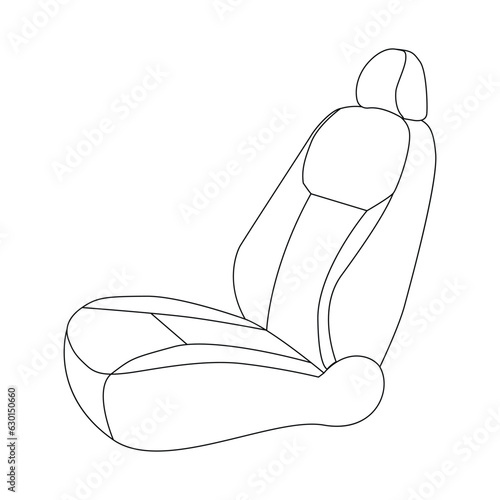 Car seat icon vector