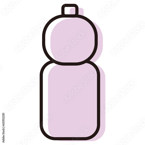 シンプルなペットボトルのイラスト
