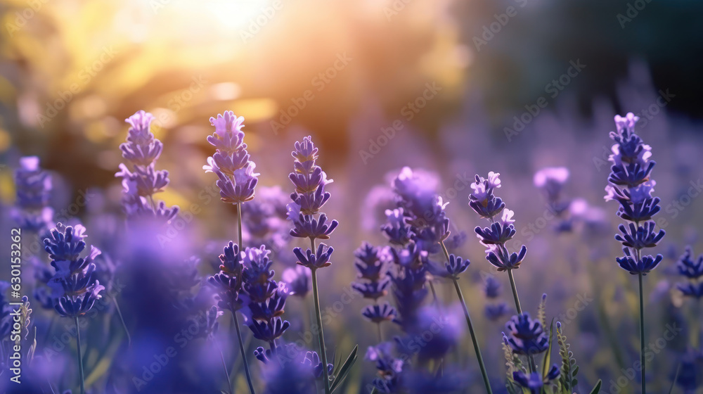 Fototapeta premium Lavender flowers in nature